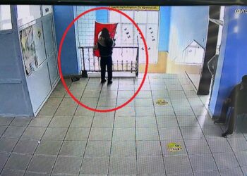 Diyarbakır'da 5'inci sınıf öğrencisinin 'bayrak' hassasiyeti kamerada