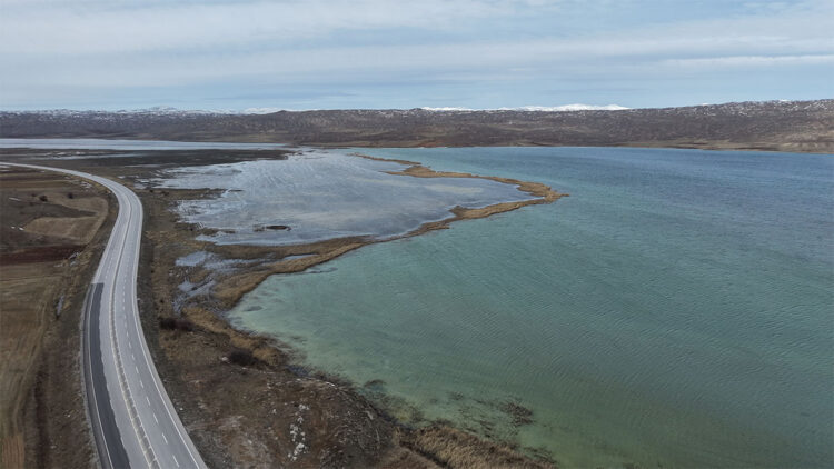 Karlar eridi, Tödürge Gölü taştı