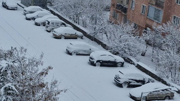 Erzurum kara teslim oldu; yollar kapandı