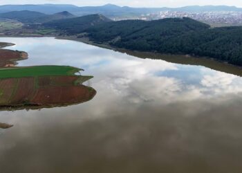 Edirne’de Kocadere Göleti'nin doluluk oranı yağışlarla arttı