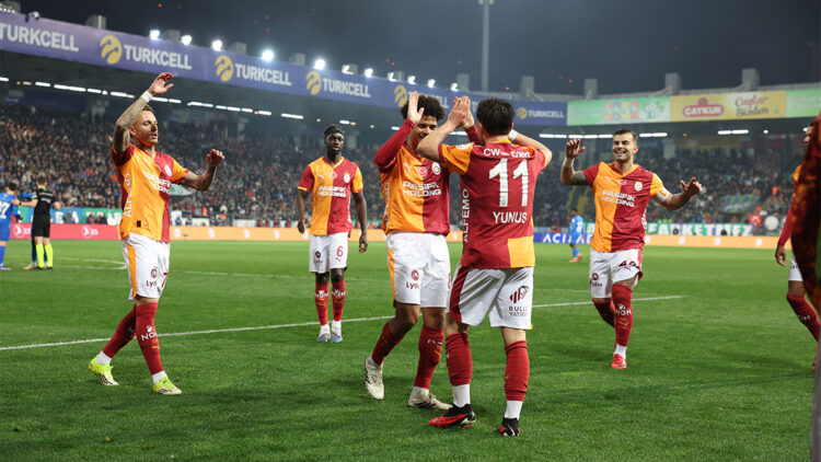 Galatasaray Çaykur Rizespor'u 3 golle geçerek 3 puanı kaptı