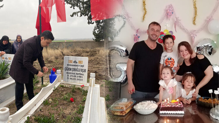 Depremde ölen bomba imha uzmanı polis memuru ve ailesi dualarla anıldı