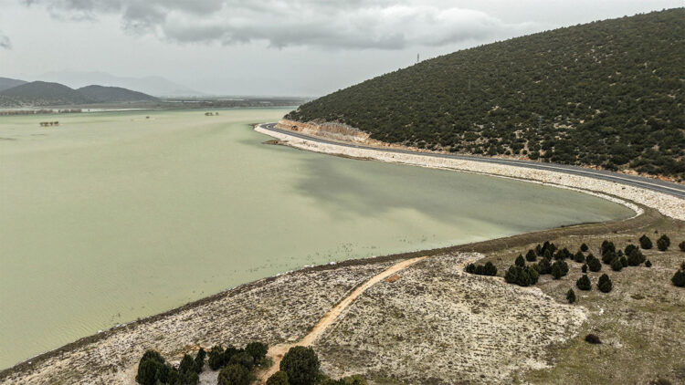 Avlan Gölü bu yılki yağışlarla yeniden su tuttu