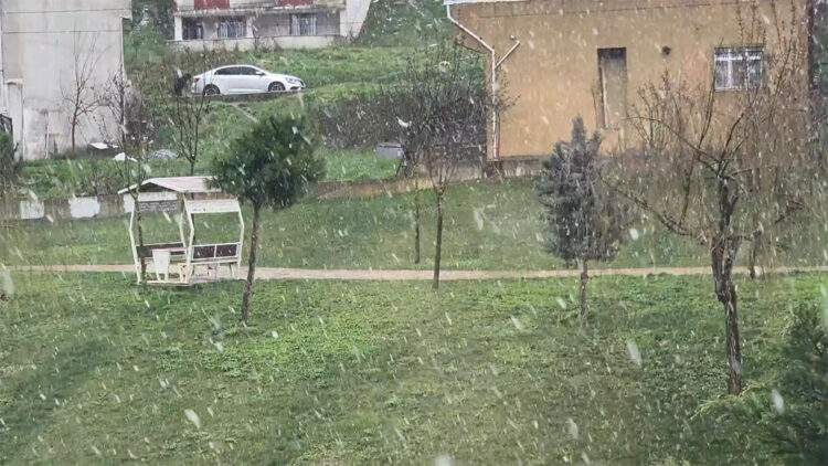İstanbul'da sulu kar yağışı başladı
