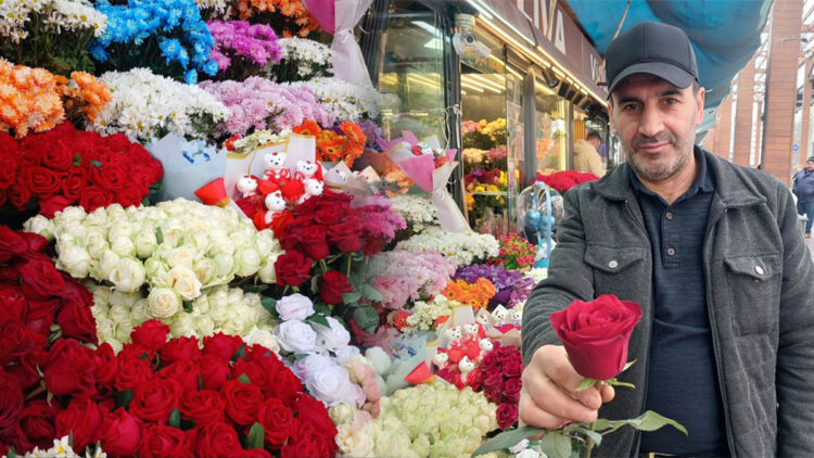 14 Şubat Sevgililer Günü'ne sayılı günler kala çiçekçilerde hareketlilik başladı