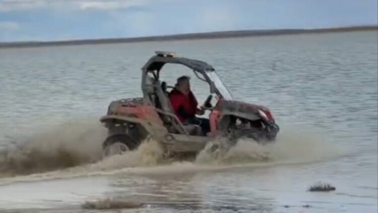 Koruma altındaki Seyfe Gölü'nde off-road yapan ATV sürücüsüne işlem