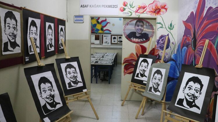 Lösemiden ölen Asaf'ın adı, okulundaki sanat atölyesinde yaşayacak
