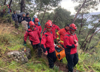 Muğla'da kayalıklardan düşen genç kurtarıldı