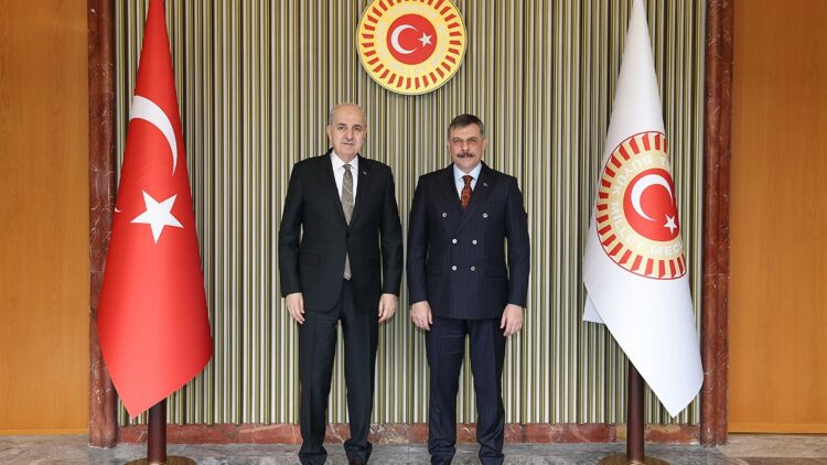 TBMM Başkanı Kurtulmuş, Bakan Mustafa Çiftçi'yi kabul etti