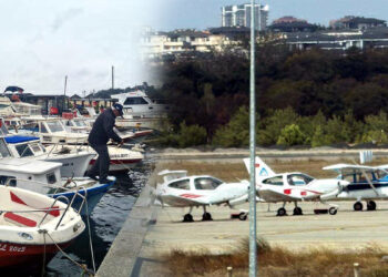 Tekirdağ'da etkili olan fırtına nedeniyle eğitim uçuşları iptal edildi