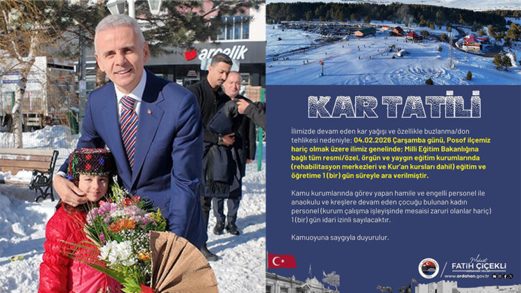 Ardahan'da tatil isteyen öğrencilerin talebi yerine getirildi