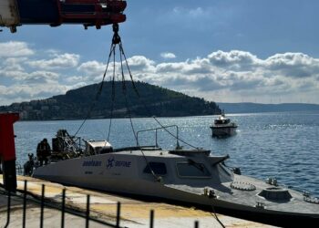 Yerli ve milli imkanlarla üretilen insansız mayın tarama aracı Erdek’te
