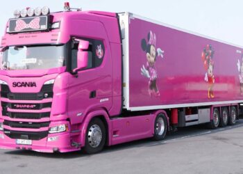 4 çocuk annesi, pembe renkli TIR'ı ile uluslararası taşımacılık yapıyor