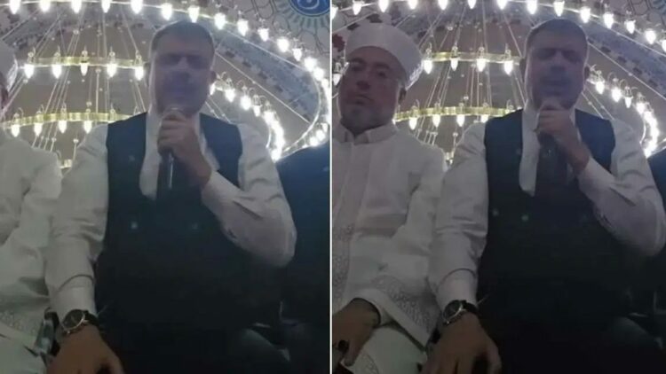 Bakan Çiftçi, teravih namazı sonrası Kur'an-ı Kerim okudu