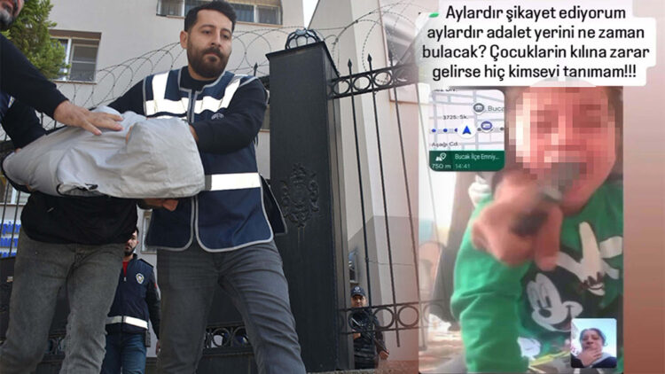 Çocuklarının boğazına bıçak dayayan sanığa bir dava daha