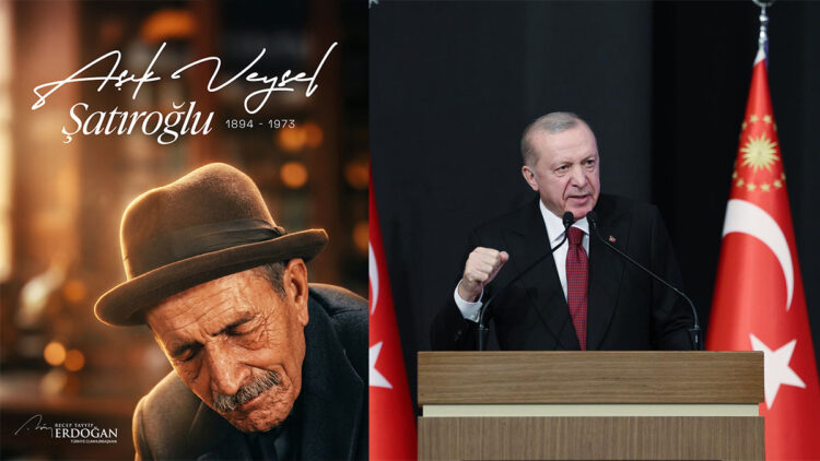 Cumhurbaşkanı Erdoğan'dan 'Aşık Veysel' paylaşımı