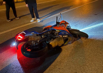 Devrilen motosikletin sürücüsü yaşamını yitirdi