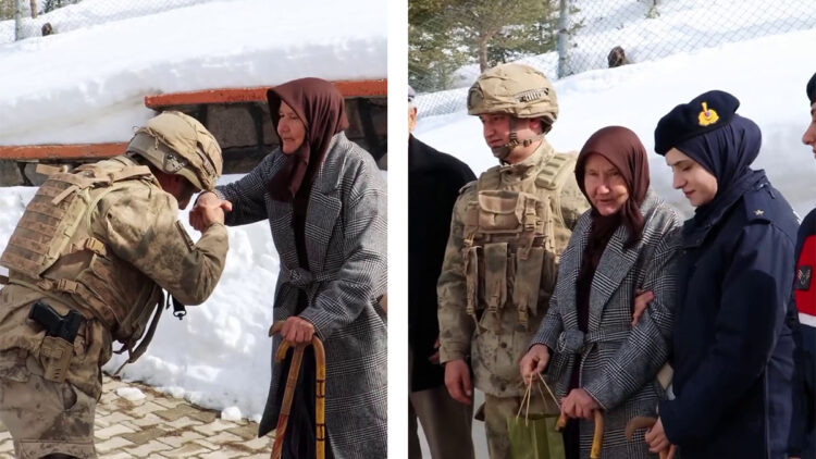 Elleriyle ördüğü çorapları 2 yıldır Mehmetçik’e gönderiyor