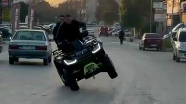 İzmir’de ATV ile drift atan sürücüye 146 bin lira cezasf