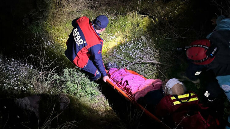 Kaybolan Alzheimer hastası sarp arazide, termal kameralı dronla bulundu