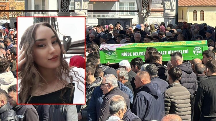 Niğde'de şarampole yuvarlanan otomobilde ölen Aleyna toprağa verildi