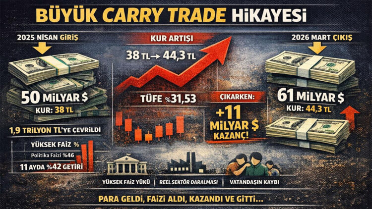 Yabancıya 11 Milyar dolar faiz: Carry Trade tartışması yeniden gündemde
