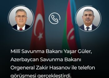 Bakan Güler, Azerbaycan Savunma Bakanı Hasanov ile telefonda görüştü