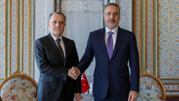 Bakan Fidan Azerbaycan Dışişleri Bakanı Ceyhun Bayramov ile bir araya geldi / Görüntü eklendi