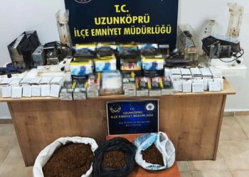 Edirne’de çok sayıda makaron ve kaçak tütün ele geçirildi