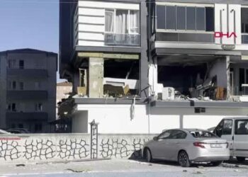 Niğde'de 16 kişinin yaralandığı patlama, binada büyük hasara yol açtı