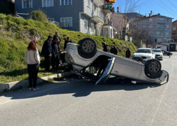 Kütahya’da takla atan otomobilin sürücüsü yaralandı