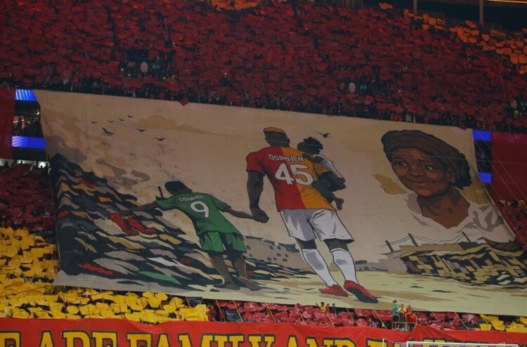 Osimhen'den koreografi yorumu: Galatasaray taraftarıyla bir aileyiz