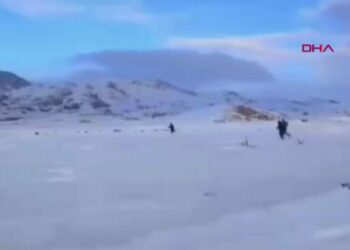 12 yıl 8 ay cezası bulunan firari hükümlü kar motoruyla takip sonucu yakalandı