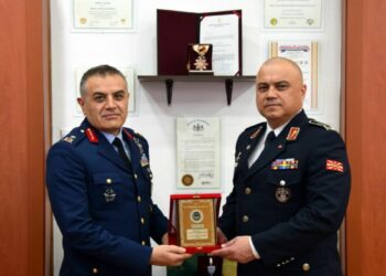 MSB Yönetim Hizmetleri Genel Müdür Yardımcısı Tuğgeneral Toper, Kuzey Makedonya’da