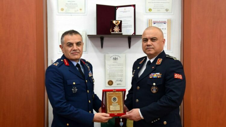 MSB Yönetim Hizmetleri Genel Müdür Yardımcısı Tuğgeneral Toper, Kuzey Makedonya’da