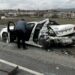 Arızalanan otomobile TIR çarptı: 1 yaralı