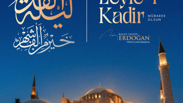 Cumhurbaşkanı Erdoğan'dan Kadir Gecesi mesajı