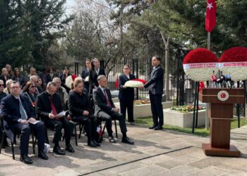 Şehit diplomatlar için anma töreni