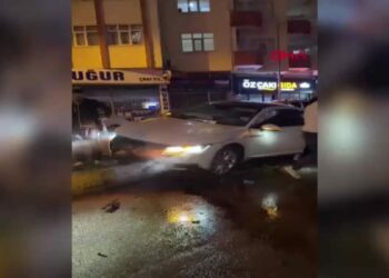 Mardin’de refüje çarpan otomobildeki 2 kişi yaralandı