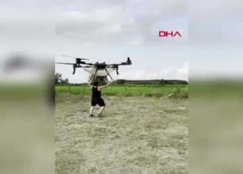 Tarım dronu ile yükseldikten sonra düşen çiftçi DHA’ya konuştu