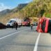 Artvin’den devrilen TIR'ın şoförü yaralandı