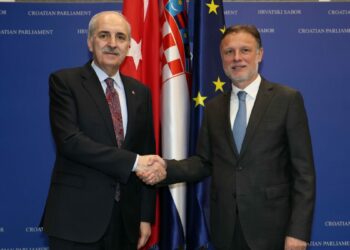 TBMM Başkanı Kurtulmuş, Hırvatistan Meclis Başkanı Jandrokovic ile bir araya geldi