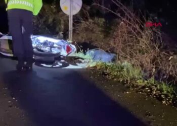 Bursa'da devrilen motosikletin sürücüsü öldü