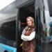 Soma'nın ilk kadın otobüs şoförü oldu