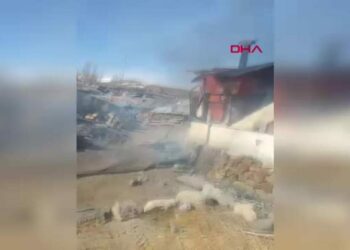 Yanan ev kullanılamaz hale geldi