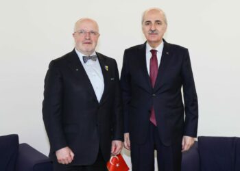 TBMM Başkanı Kurtulmuş, Litvanya Meclis Başkanı Olekas ile Zagreb’de görüştü