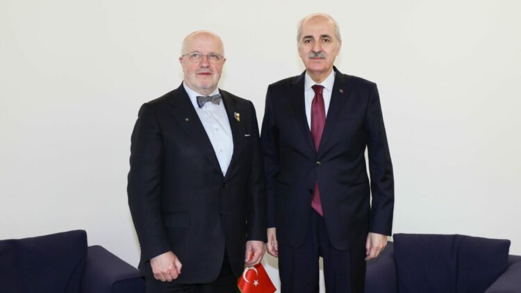 TBMM Başkanı Kurtulmuş, Litvanya Meclis Başkanı Olekas ile Zagreb’de görüştü