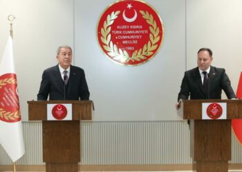 TBMM Milli Savunma Komisyonu Başkanı Akar, KKTC Cumhuriyet Meclisi Başkanı Öztürkler ile görüştü