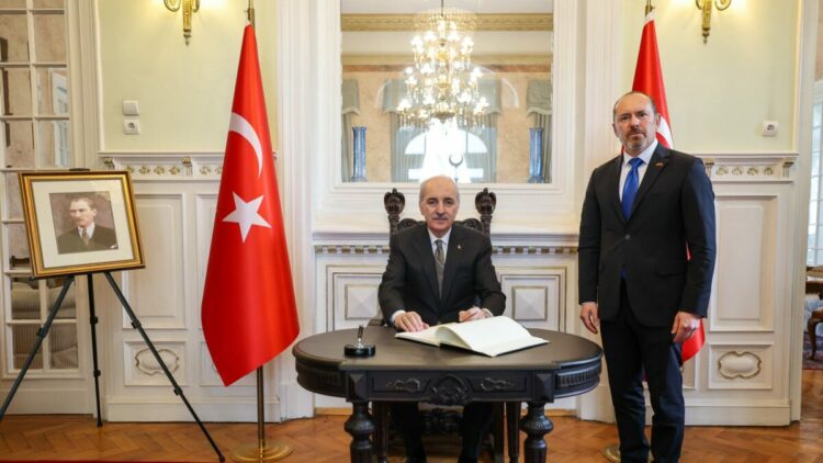 TBMM Başkanı Kurtulmuş’tan Bükreş Büyükelçiliği’ne ziyaret
