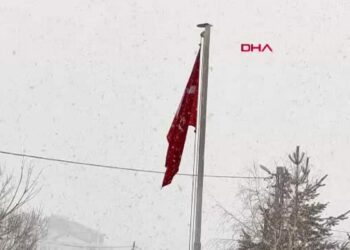 Karlıova’da kar yağışı etkili oldu